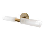 InLight Φωτιστικό Τοίχου Μεταλλικό - Απλίκα Οξυντέ G9 με Γυαλί Αμμοβολής (1039-Οξυντέ)