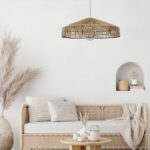 InLight Κρεμαστό φωτιστικό καφέ από σχοινί 1XE27 D:45cm (4029-Β) - Image 2