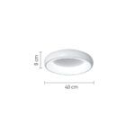 InLight Πλαφονιέρα οροφής LED 24W 3CCT από χρυσαφί και λευκό ακρυλικό D:40cm (42021-B-Golden) - Image 2