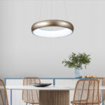 InLight Κρεμαστό φωτιστικό LED 24W 3CCT από χρυσαφί και λευκό ακρυλικό D:40cm (42024-B-Golden) - Image 3