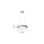 InLight Κρεμαστό φωτιστικό LED 24W 3CCT από χρυσαφί και λευκό ακρυλικό D:40cm (42024-B-Golden) - Image 2