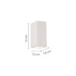 InLight Επιτοίχιο Φωτιστικό Γύψινο Λευκό GU10 (x2) – Up & Down 7,5×16 cm (43033) - Image 2