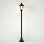 inLight Redfish 1xE27 Outdoor Pole Light Black D:120cmx21.6cm (80500214) - Image 2