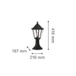 inLight Redfish 1xE27 Outdoor Stand Light Black D:41.6cmx21.6cm (80400314) - Image 3