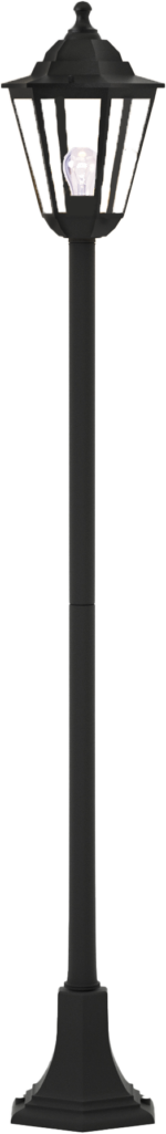 inLight Redfish 1xE27 Outdoor Pole Light Black D:120cmx21.6cm (80500214)