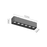 InLight Φωτιστικό LED 6W 3000K για Ultra-Thin μαγνητική ράγα σε λευκή απόχρωση D:12,2cmX2,4cm (T02801-WH) - Image 2