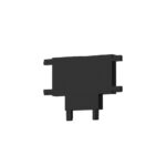 InLight Σύνδεσμος για Ultra-Thin μαγνητική ράγα σε μαύρη απόχρωση (TC023-BL) - Image 2