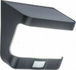 Lutec Try Επιτοίχιο Ηλιακό Φωτιστικό 8W 500lm Ψυχρό Λευκό 5000K με Αισθητήρα Κίνησης και Φωτοκύτταρο IP44