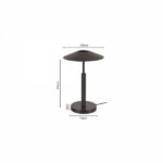 Inlight Επιτραπέζιο φωτιστικό σε μαύρο χρώμα LED 10W 3063-Black - Image 2