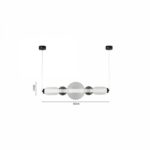 Inlight Κρεμαστό φωτιστικό LED 50W από γυαλί D:80x20cm - Image 3