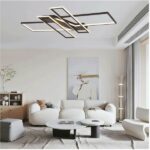 Inlight Πλαφονιέρα οροφής LED 100W 3CCT σε μαύρη απόχρωση D:120x80cm (6108) - Image 2