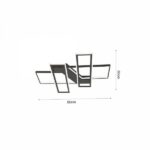 Inlight Πλαφονιέρα οροφής LED 90W 3CCT σε μαύρη απόχρωση - Image 3