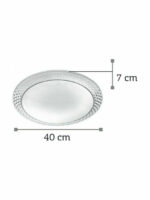 Inlight Πλαφονιέρα Οροφής 40εκ. Λευκή με Ενσωματωμένο LED - Image 3