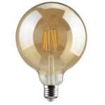 Redpoint GLOBE LED G95 FILAMENT Ε27 6W DIM. WARM GOLDEN 100 lm/w 360o 2.0