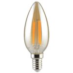 Redpoint ΚΕΡΙ  LED FILAMENT Ε14 6W WARM GOLD DIMM. 2.0
