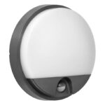 Redpoint 6112R ΦΩΤΙΣΤΙΚΟ LED ΕΞΩΤΕΡΙΚΟ ΣΤΡΟΓΓΥΛΟ+ΑΝΙΧΝ.ΚΙΝΗΣΗΣ&ΦΩΤΟΣ Φ210/49 ΓΚΡΙ 15W 4000K IP54 ORNO