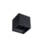 Redpoint ELODIE ΑΠΛΙΚΑ ΤΟΙΧΟΥ LED ΤΕΤΡΑΓΩΝΗ UP&DOWN ΡΥΘΜΙΖΟΜΕΝΟ 2x5W 3CCT IP65 ΑΛΟΥΜΙΝΙΟ ΜΑΥΡΗ