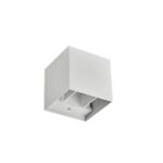 Redpoint ELODIE ΑΠΛΙΚΑ ΤΟΙΧΟΥ LED ΤΕΤΡΑΓΩΝΗ UP&DOWN ΡΥΘΜΙΖΟΜΕΝΟ 2x5W 3CCT IP65 ΑΛΟΥΜΙΝΙΟ ΛΕΥΚΗ