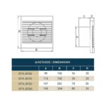 Redpoint 007-0003P STYL S-P ΕΞΑΕΡΙΣΤΗΡΑΣ ΛΟΥΤΡΟΥ ΜΕ ΚΛΑΠΕ Φ120 17W ΛΕΥΚΟΣ DOSPEL - Image 2