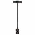 Redpoint ΑΝΑΡΤΗΣΗ Ε27 'BARREL' GUN METAL ΝΤΟΥΙ ΑΛΟΥΜΙΝΙΟΥ ΚΑΙ ΚΑΛΩΔΙΟ ΥΦΑΣΜΑΤΙΝΩΝ ΙΝΩΝ 1.5Μ