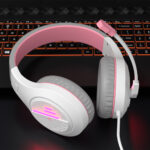 Meetion MT-HP021 Gaming Ακουστικά Άσπρο + Ρόζ - Image 9