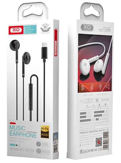 02_7_-photoroom_copy XO EP29 Type-C Handsfree Μαύρο - Image 5