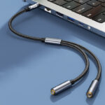 Μετατροπέας ATC HQ 3.5mm 4PIN Θηλ. Σε 2x 3.5mm 0.35m - Image 2