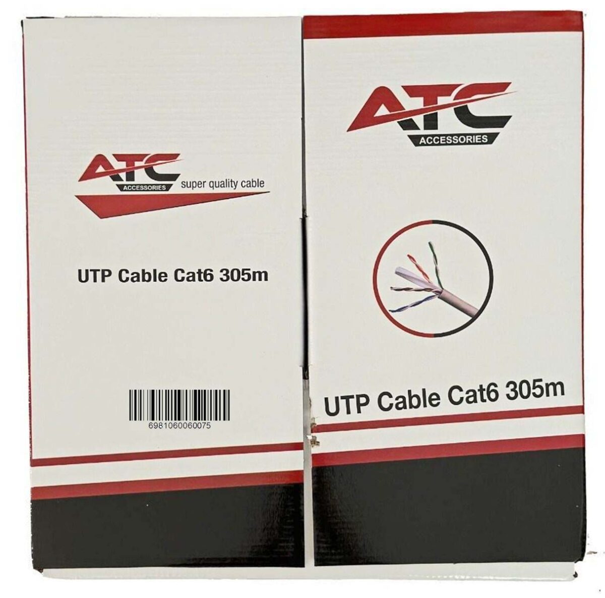 ATC-613W UTP CAT6 305m Λευκό Εσωτερικό - Image 2