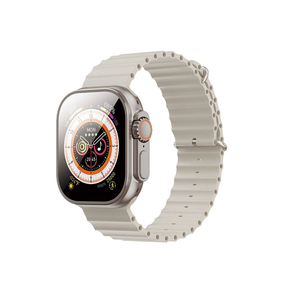 3_1_m9 XO M9 Ultra Wireless Charging Smart Sports Call Watch (Ασημί) - Image 1