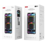 XO F58 Shine Διπλό 6-inch Woofer RGB Bluetooth Ηχείο 40W - Image 2