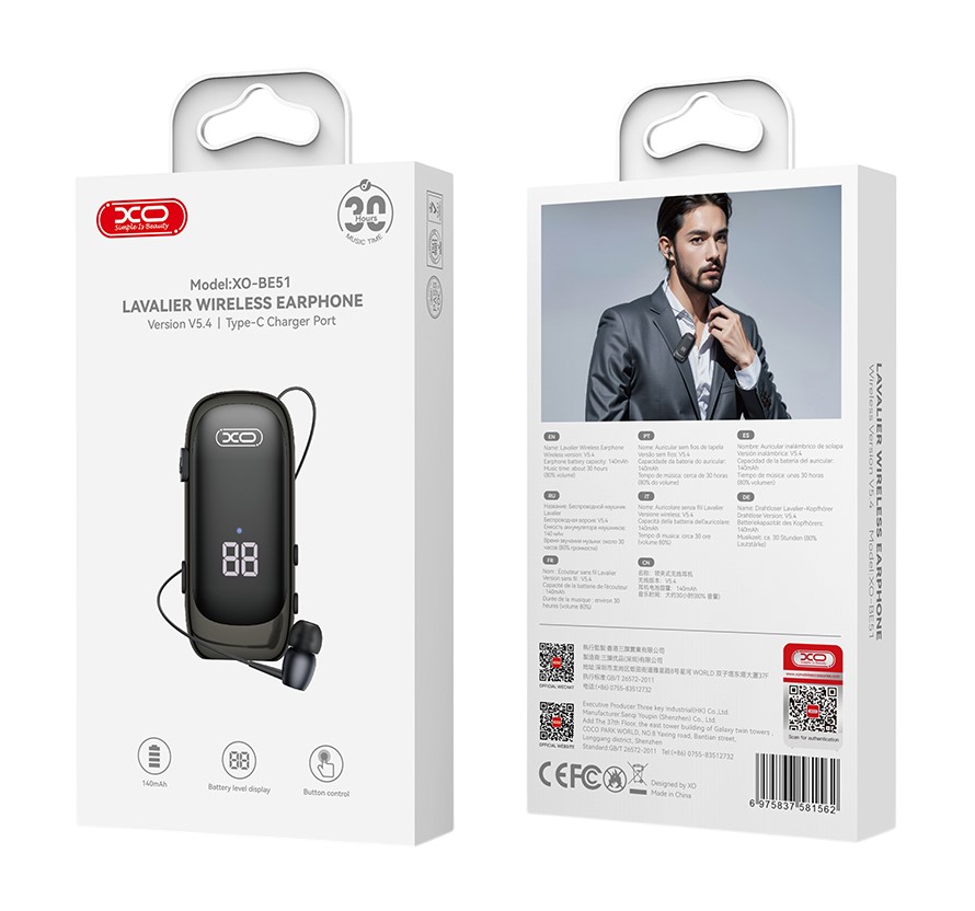 4_3_-photoroombe51_ XO BE51 Ψηφιακό Μονοφωνικό Ακουστικό Bluetooth - Image 4