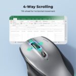 Meetion Ασύρματο Ποντίκι Office MT-BTM007 με Bluetooth & 2.4G Γκρι - Image 7