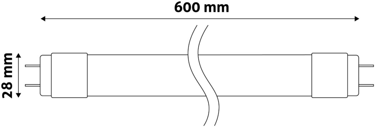 Avide LED Τύπου Φθορίου 9W G13 600mm Θερμό 3000K - Image 2