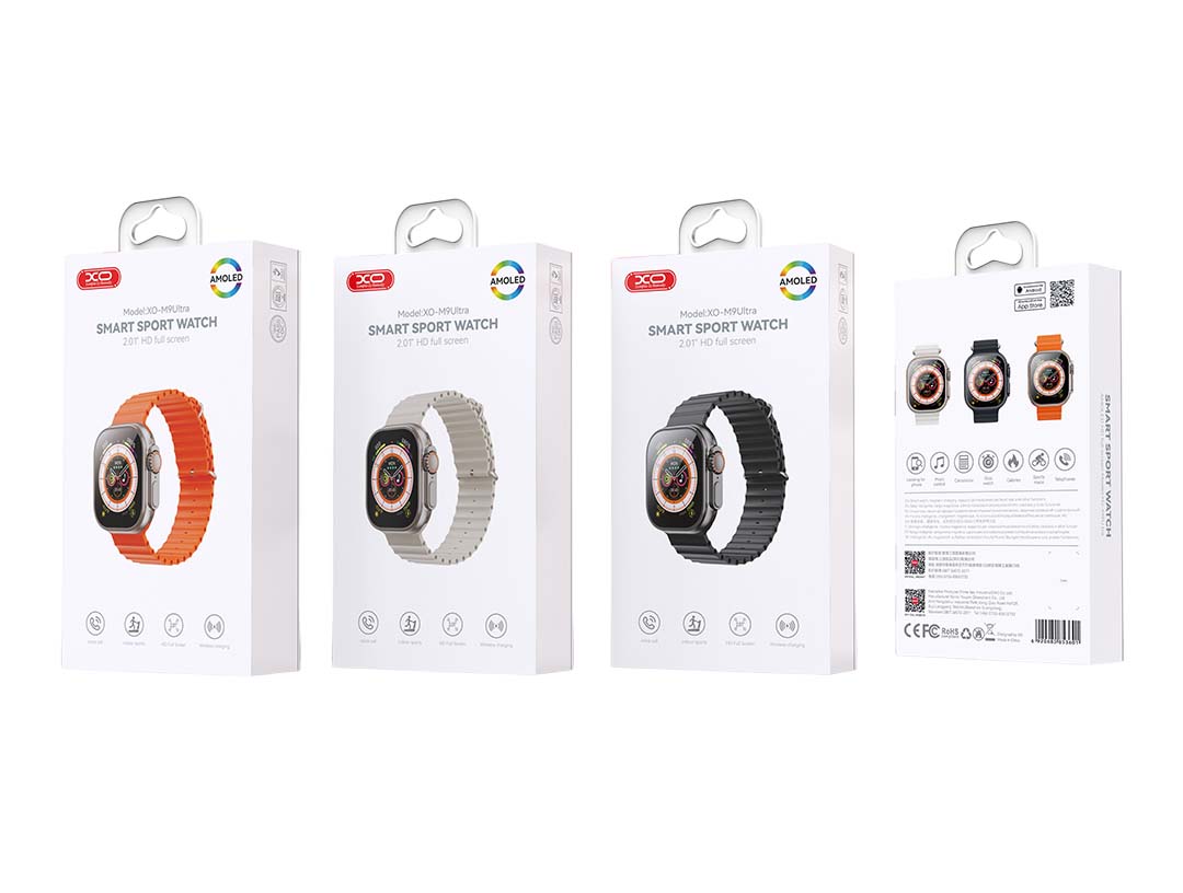 6_1_-photoroom.png-photoroom_1 XO M9 Ultra Wireless Charging Smart Sports Call Watch (Ασημί) - Image 2