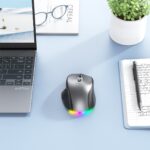 Meetion Ασύρματο Ποντίκι Office MT-BTM007 με Bluetooth & 2.4G Γκρι - Image 10