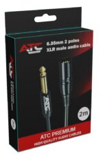 ATC HQ 6.35mm Mono / Canon Male Cable 2m - Image 5