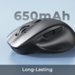 Meetion Ασύρματο Ποντίκι Office MT-BTM007 με Bluetooth & 2.4G Γκρι - Image 16