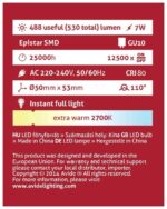 Avide LED Σπότ Αλουμίνιο + Πλαστικό 7W GU10 Θερμό 2700K - Image 2