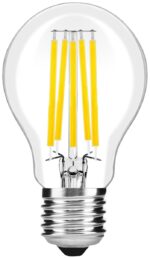Avide LED Filament Κοινή 12W E27 A65 360° Λευκό 4000K Υψηλής Φωτεινότητας - Image 2