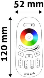 Avide LED Ταινία 12V 288W RGB+W 4 Ζωνών RF Τηλεχειριστήριο Αφής και Ελεγκτής - Image 3