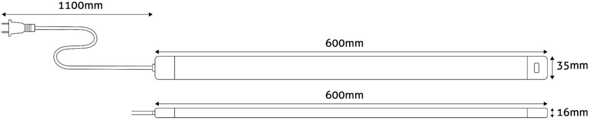 Avide LED Ταινία Cabinet Light 9W 3000K IP20 60cm με Αισθητήρα Κίνησης - Image 2