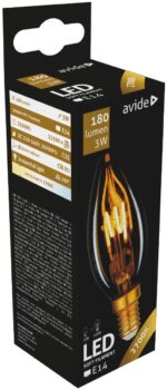 Avide LED Soft Filament Κερί 3W E14 360° Θερμό 2700K