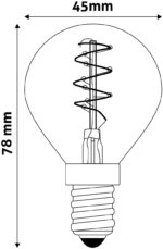 Avide LED Soft Filament Σφαιρική 3W E14 360° Θερμό 2700K - Image 3
