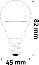 Avide LED Σφαιρική G45 2.9W E14 Θερμό 3000K Super Υψηλής Φωτεινότητας - Image 3