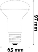 Avide LED R63 8W E27 Λευκό 4000K - Image 3