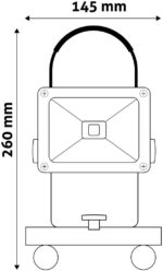 Avide LED Προβολέας Επαναφορτιζόμενος 10W Ψυχρό 6400K - Image 3