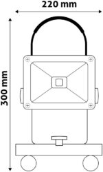 Avide LED Προβολέας Επαναφορτιζόμενος 20W Ψυχρό 6400K - Image 3