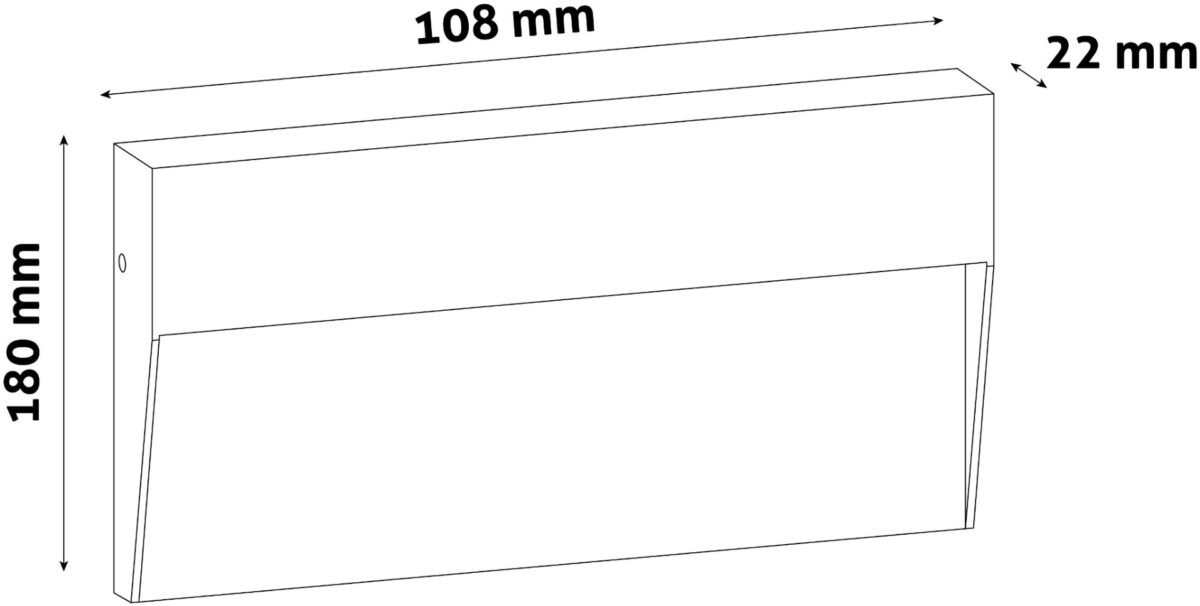 Avide Εξωτερικό Φώς Σκάλας Kano LED 6W Θερμό 3000K IP54 18cm - Image 3