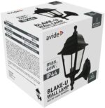 Avide Εξωτερικό Φωτιστικό Τοίχου Blake-U 1xE27 IP44 Μαύρο - Image 2