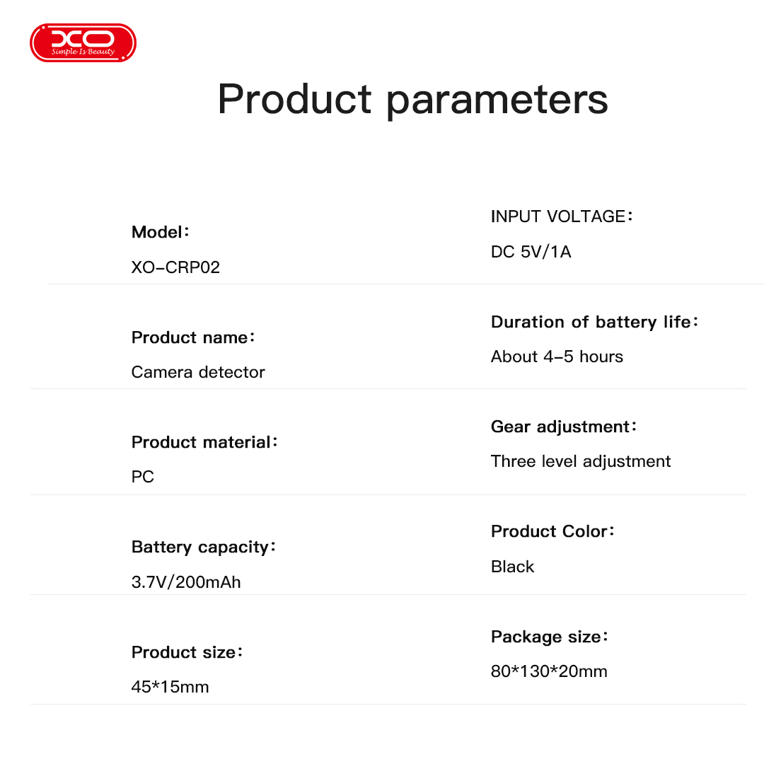 crp02_ XO CRP02 Smart Ανιχνευτής Κάμερας - Image 9